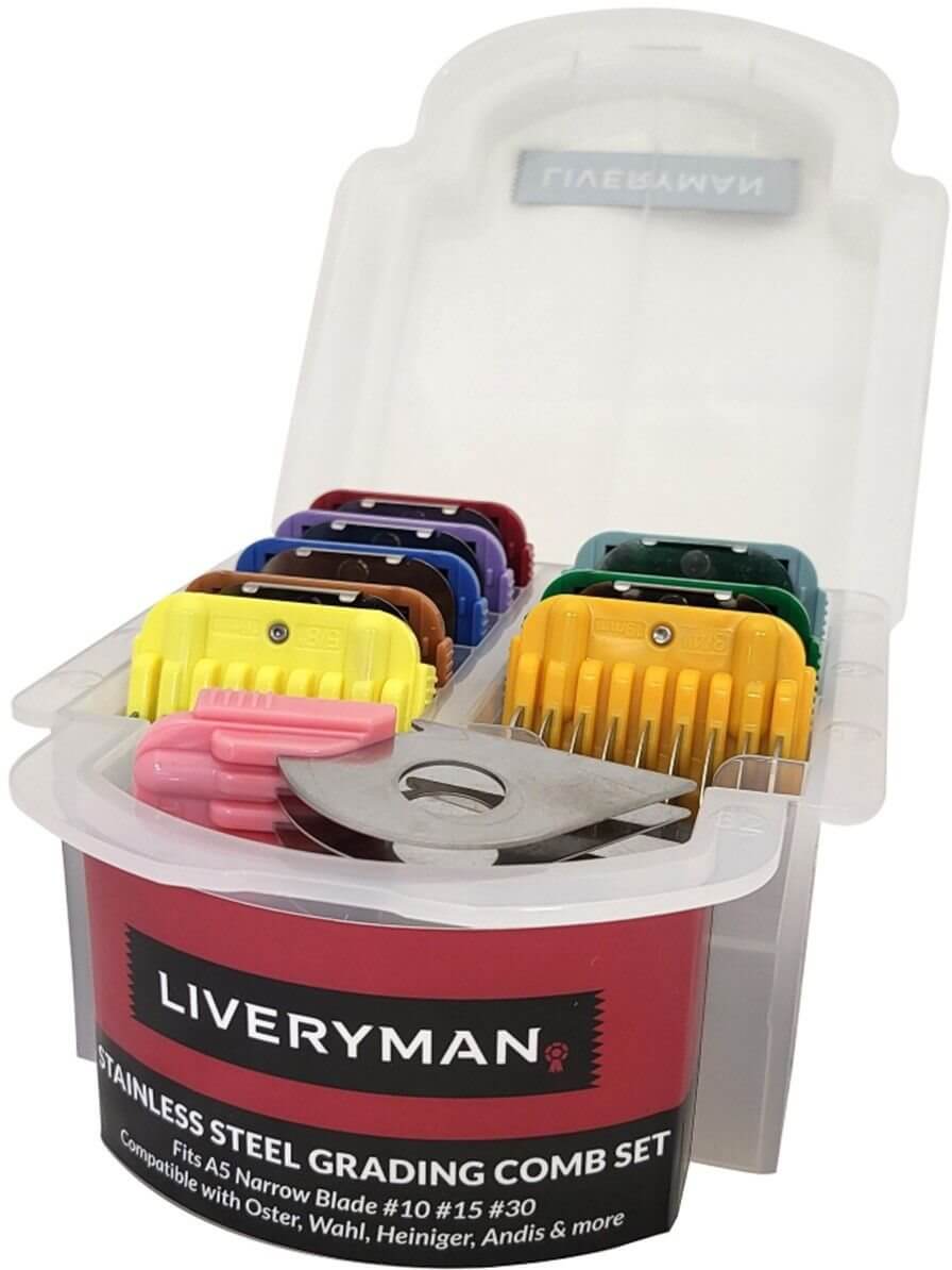 Liveryman Kit Cura Clipper Lama Olio Lavaggio E Spazzola Cavallo Bovini - Foto 3