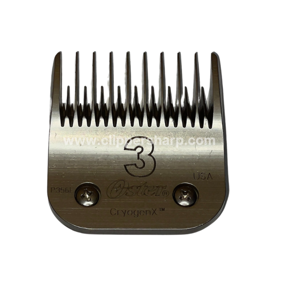 Oster No 3 Clipper Blade 13mm Skip Toothh Clippersharp Ltd