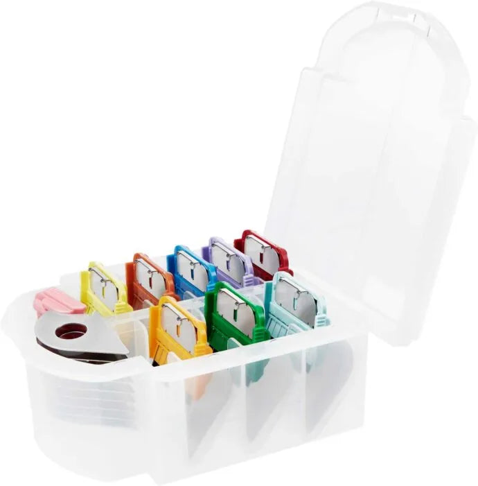 Heiniger 9-teiliges Metall-Aufsteckkamm-Set