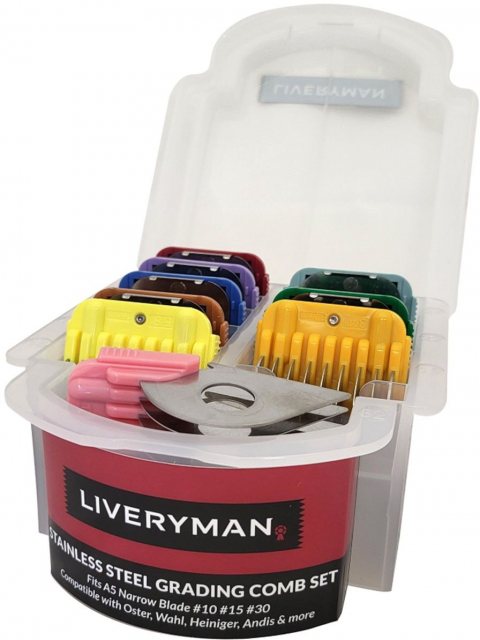 Liveryman Liveryman Stainless Steel A5 Grading Comb Set